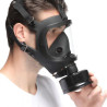 Men Army Masque à gaz BDSM FULL VISU Noir